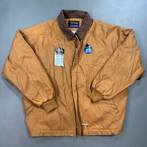 Walls Zero Zone Duck Work Jacket 2XL Tall Brown Insulated NWT 28.5x28